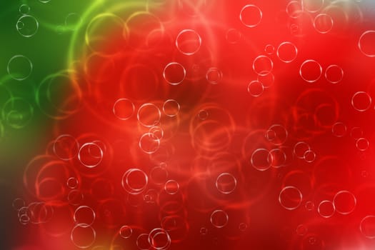 red bokeh abstract light background, with circles.
