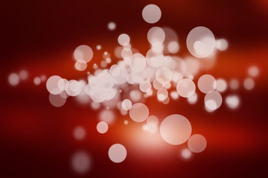 red bokeh abstract light background.