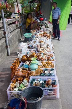 CHIANGRAI, THAILAND - AUG 12: shop selling ceramic products on August 12, 2014 in Chiangrai, Thailand.