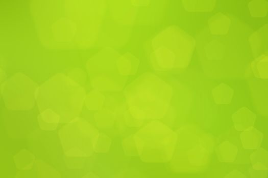 abstract green nature background, pentagon bokeh