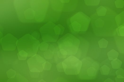 abstract green nature background, pentagon bokeh