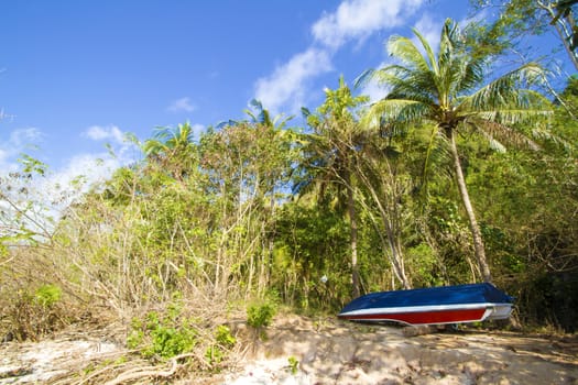 Deserted beach at Bali island.Indonesia.