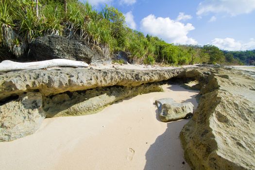 Ocean coastline, Bali, Indonesia.