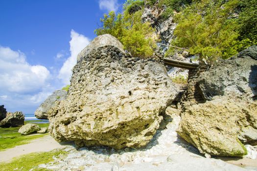 Ocean coastline, Bali, Indonesia.