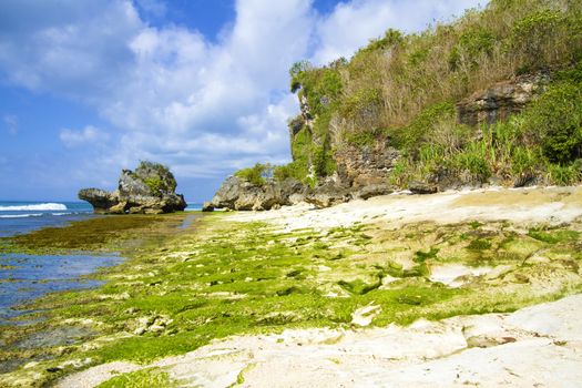 Ocean coastline, Bali, Indonesia.