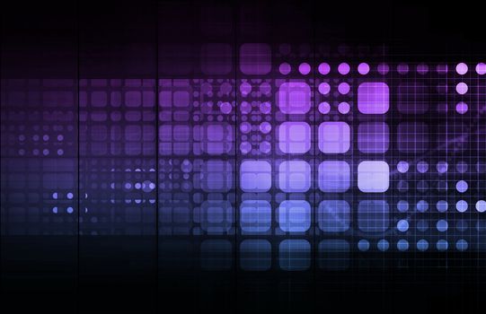 Business Technology Concept on Worldwide Report View