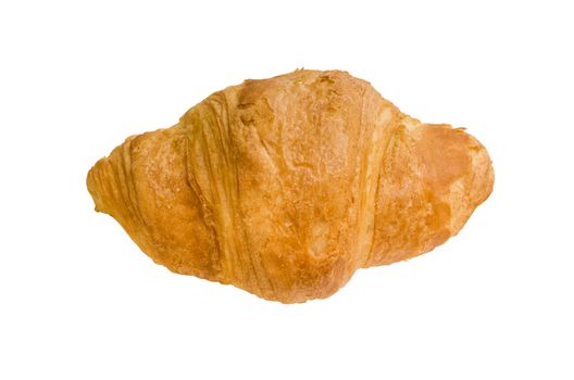 isolated croissant with clipping path in jpg.