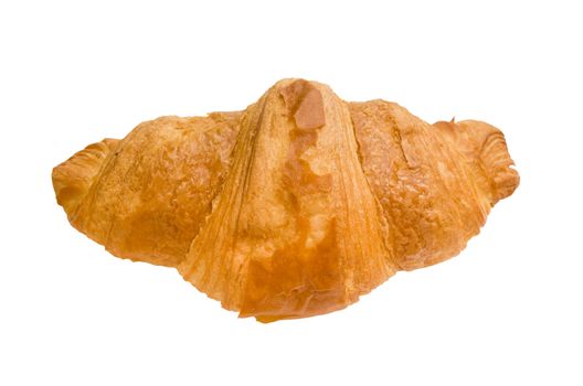 isolated croissant with clipping path in jpg.