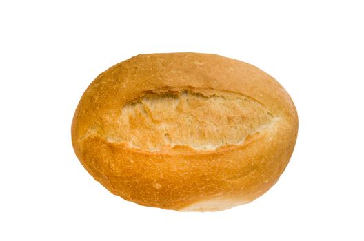 isolated baguette with clipping path in jpg.