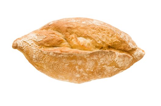 isolated baguette with clipping path in jpg.