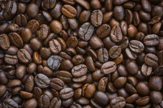 closeup dried coffee bean background
