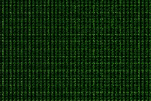 digital wall made of binary code, background.