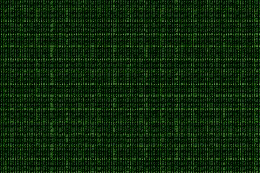 digital wall made of binary code, background.