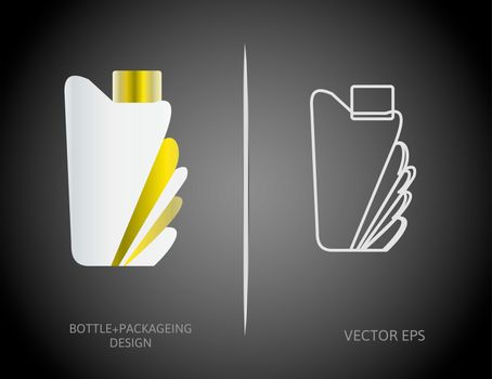 Perfume bottles vector design