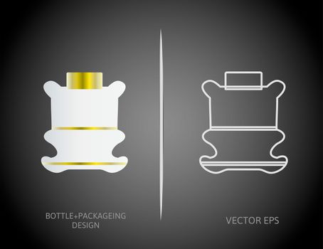 Perfume bottles vector design