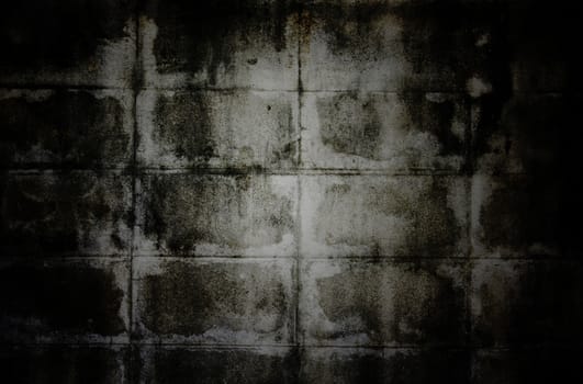 old grunge wall texture with vignette.