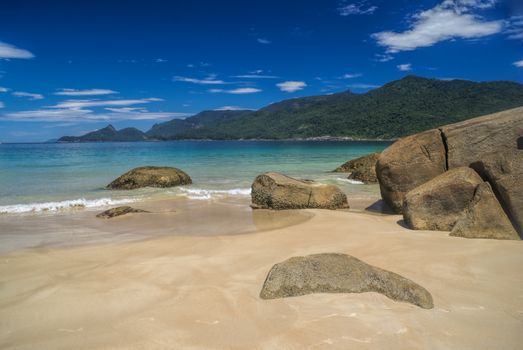 Scenic island of Ilha Grande in Brazil, south America