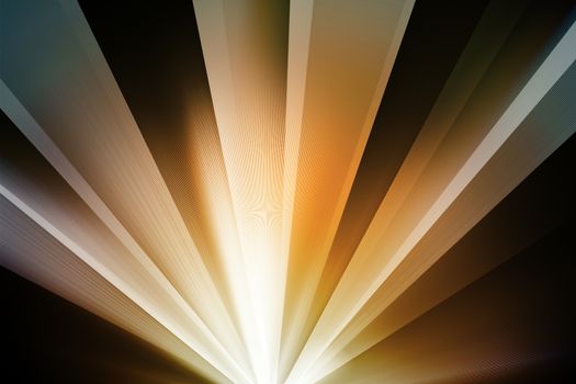 Abstract orange line with natural black background