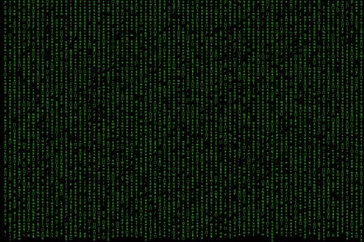green matrix background computer generated