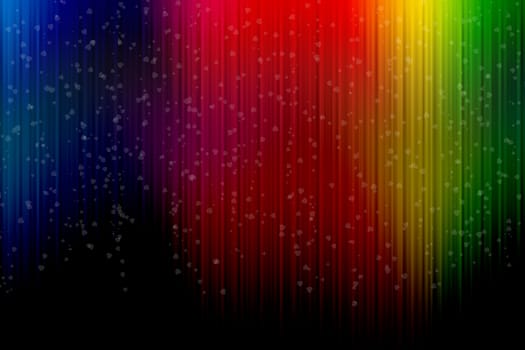 abstract background with vertical colorful stripes, with heart shape.
