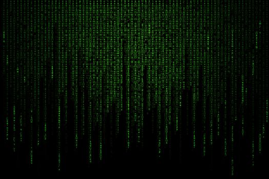 green matrix background computer generated