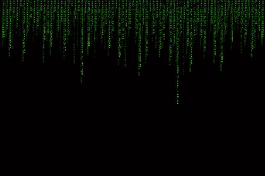 green matrix background computer generated