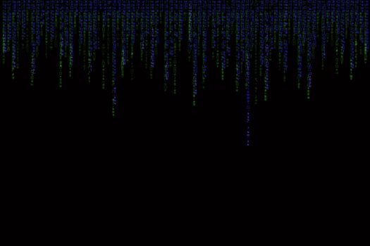 green matrix background computer generated