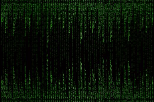 green matrix background computer generated