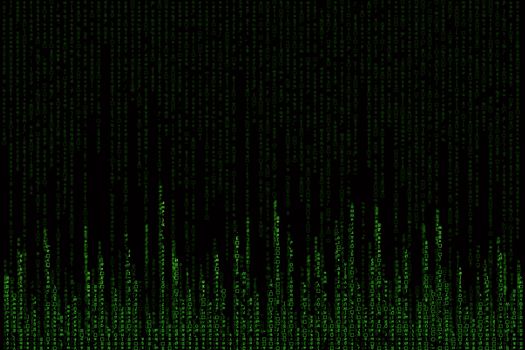 green matrix background computer generated