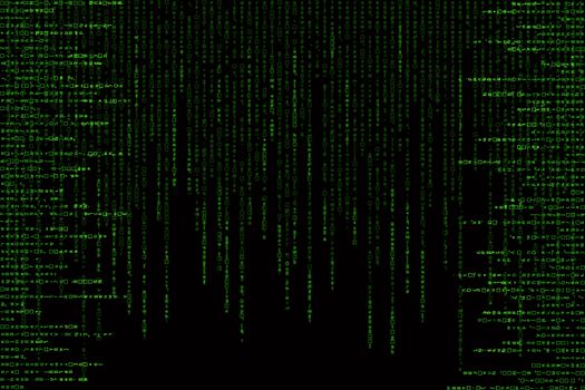 green matrix background computer generated