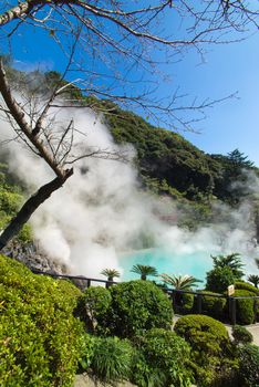 Hot Spring water boiling, Beppu, Oita, Japan