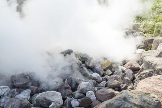 Hot Spring water boiling, Beppu, Oita, Japan