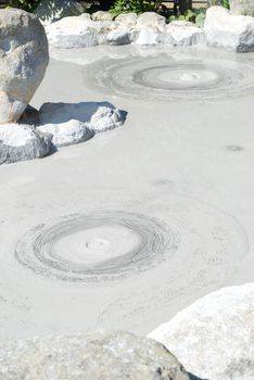 Hot Spring water boiling, Beppu, Oita, Japan