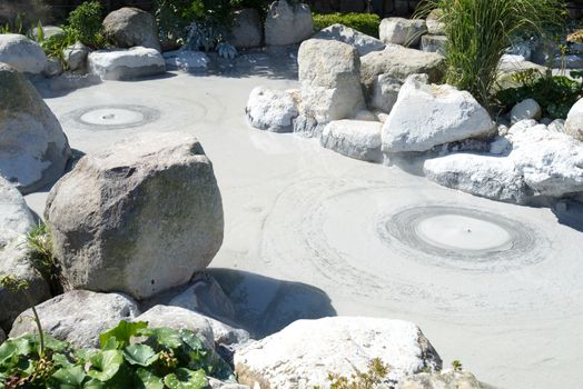 Hot Spring water boiling, Beppu, Oita, Japan