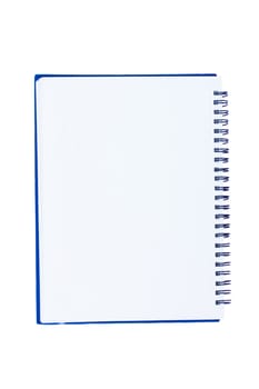 blank notebook isolate on white background.