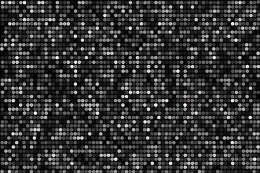 Beautiful polka dots on black and white background.