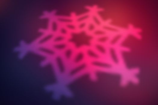 red blue christmas background with big snowflake in the middle