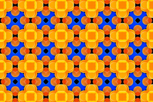 kaleidoscopic patterns of colored blur of electric garlands