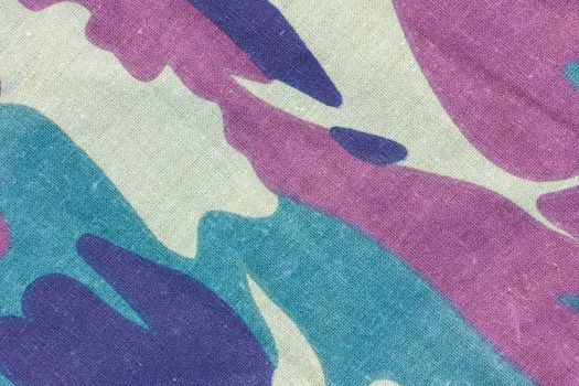 closeup of camouflage fabric texture background