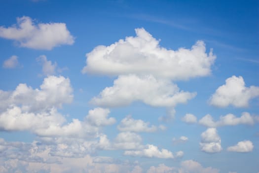 clouds in fresh blue sky.