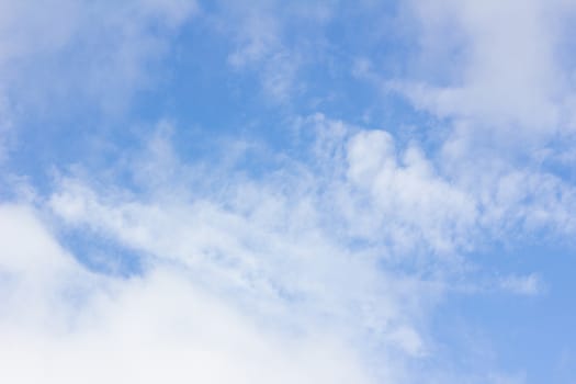 clouds in the wonderful blue sky used as background 