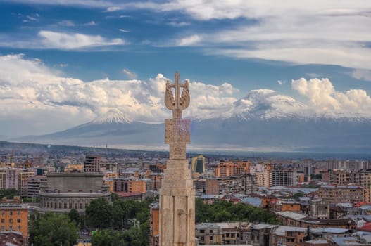 Yerevan cityscape, capital city of Armenia
