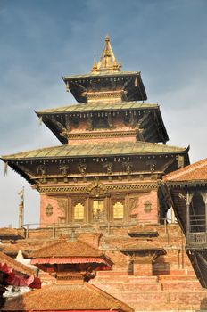 Scenic buddhist temple in Kathmandu, Nepal