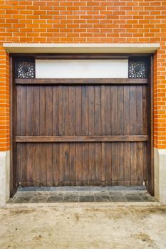 Old wooden door.