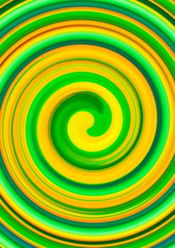 Green twirl circular wave Background.