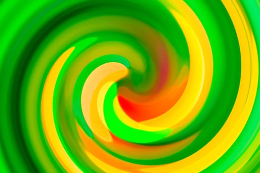 Green twirl circular wave Background.