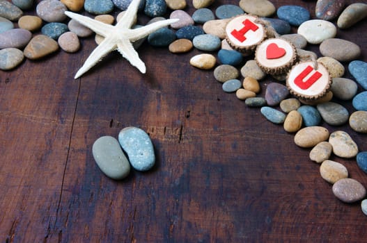 Colourful, harmony Valentine background, amazing style, heart on pebble , I love you message on stone, wooden, red color, Valentine day on Feb 14 is the day for couple, they give lovely gift for lover