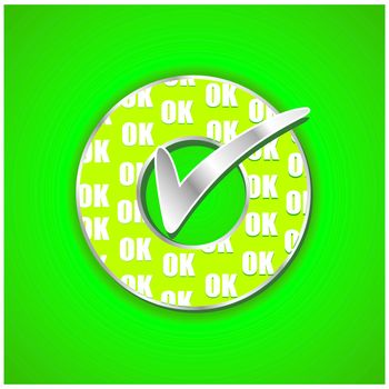 Ok icon vector design