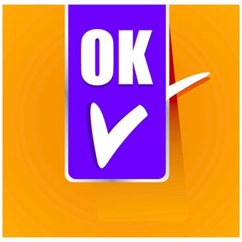 Ok icon vector design