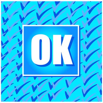 Ok icon vector design